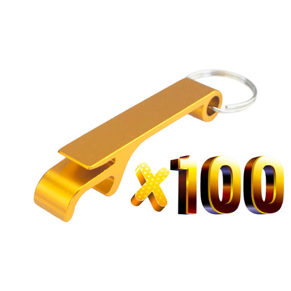 Lot 100pcs Free Customized Aluminium Portable Can Opener Key Chain Ring Can Opener Restaurant Promotion Giveaway  Logo Gifts