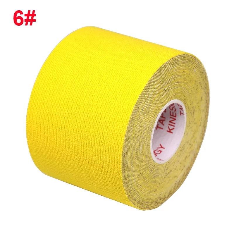 Waterproof Kinesiology Tape (5 Sizes) – Elastic Athletic Support Bands for Sports Recovery, Gym Training & Muscle Relief