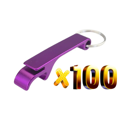 Lot 100pcs Free Customized Aluminium Portable Can Opener Key Chain Ring Can Opener Restaurant Promotion Giveaway  Logo Gifts