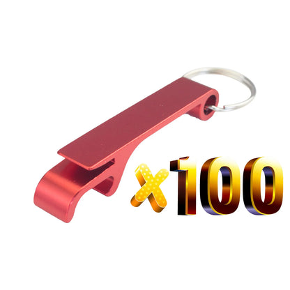 Lot 100pcs Free Customized Aluminium Portable Can Opener Key Chain Ring Can Opener Restaurant Promotion Giveaway  Logo Gifts