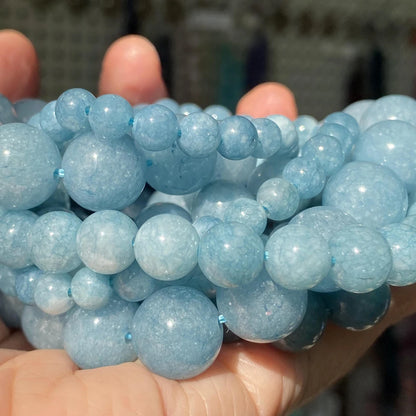 Natural Stone Beads 4-10mm Amethysts Lava Turquoises Agates Jades Garnet Quartzs Beads For Jewelry Making DIY Bracelet Necklace
