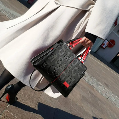 PU Leather Ladies Luxury Designer Large Capacity Shoulder Bag