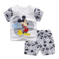Baby Boys Girls Cartoon T Shirt + Shorts Set Cute Cartoon Pajama Set