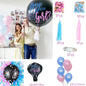 1 Set Giant Boy Or Girl Gender Reveal Black Latex Baby Shower Confetti Ballons
