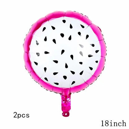 32Inch Donut globos Foil Balloon Fruit Ice Cream Helium Balloon Birthday Party Decoration Kids Toy Sweet Digital baby shower