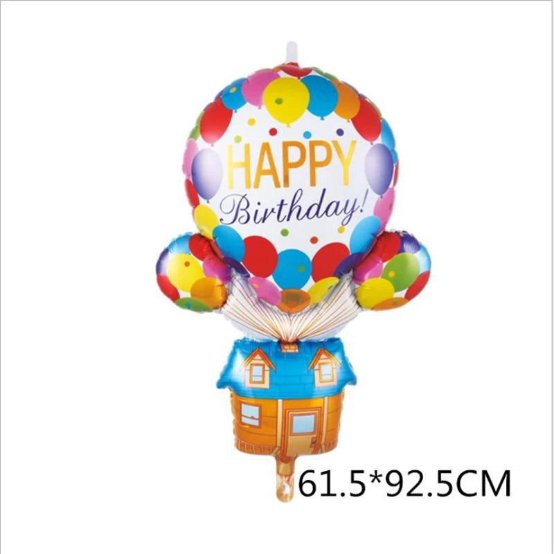 Rainbow Moon & Cloud Cake Gift Box Balloon – 1pc Aluminum Cartoon Birthday Party Decoration