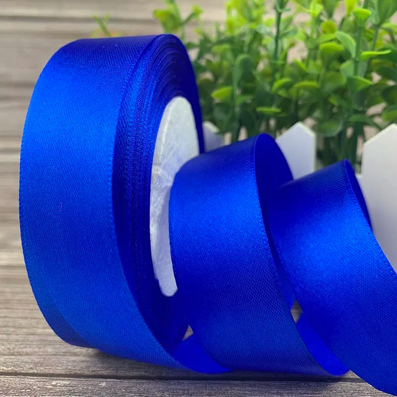 25 Yards/Roll Satin Ribbons For Crafts Bow Handmade Gift Wrapping Christmas Wedding Decorative Ribbon 6/10/15/20/25/40/50mm