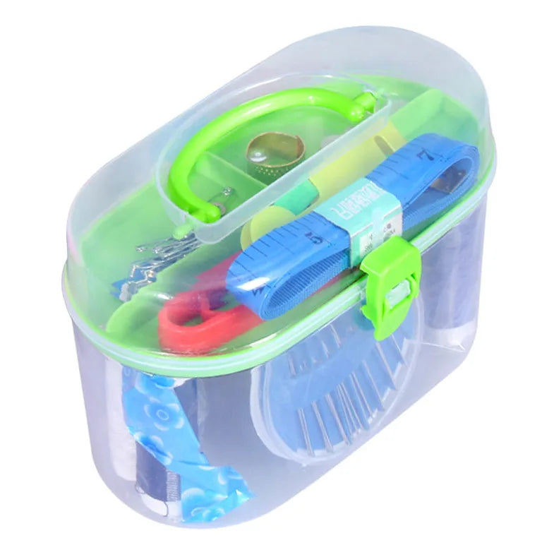 Portable Mini Manual Sewing Machine Portable Mini Travel PP Sewing Box Sewing Kits Set Cloth Fabric Handy Needlework Tool GYH