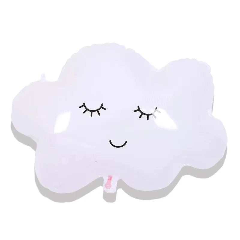 New large cloud rainbow series aluminum film balloon children's toy birthday party kindergarten classroom decoration supplies