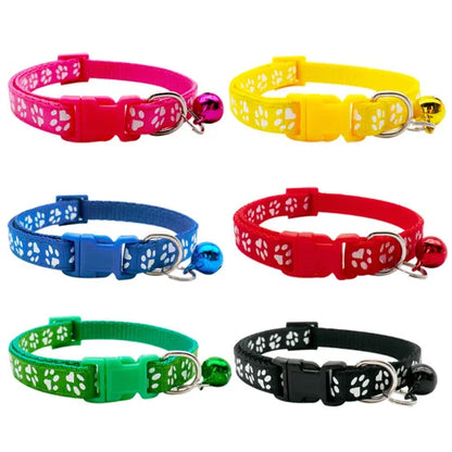 100Pcs Dog Collar With Bells Adjustable