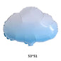 New large cloud rainbow series aluminum film balloon children's toy birthday party kindergarten classroom decoration supplies
