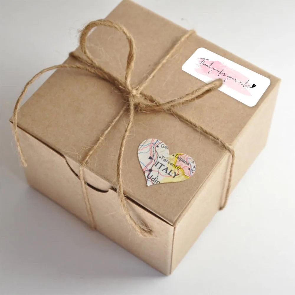 120Pcs Thank You for Your Order Stickers  Labels for Envelope Sealing for Small Business Decor Sticker Stationery Supply