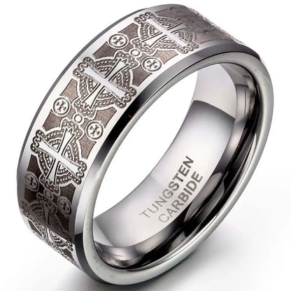 Tungsten Vintage Men's Ring 8mm