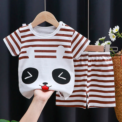 Kids Clothes Set Baby Boy/Girl T-Shirt + Shorts Summer Clothing