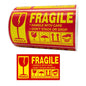 500pcs Fragile Stickers Warning Label Sticker Handle With Care Don't Stack or Drop Sticker Shipping Label for Goods