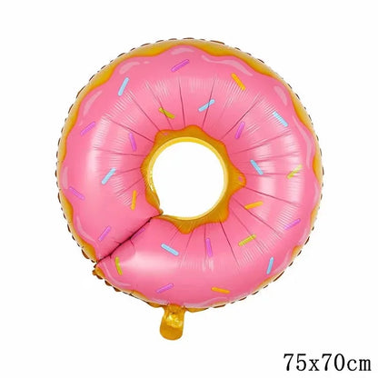 32Inch Donut globos Foil Balloon Fruit Ice Cream Helium Balloon Birthday Party Decoration Kids Toy Sweet Digital baby shower