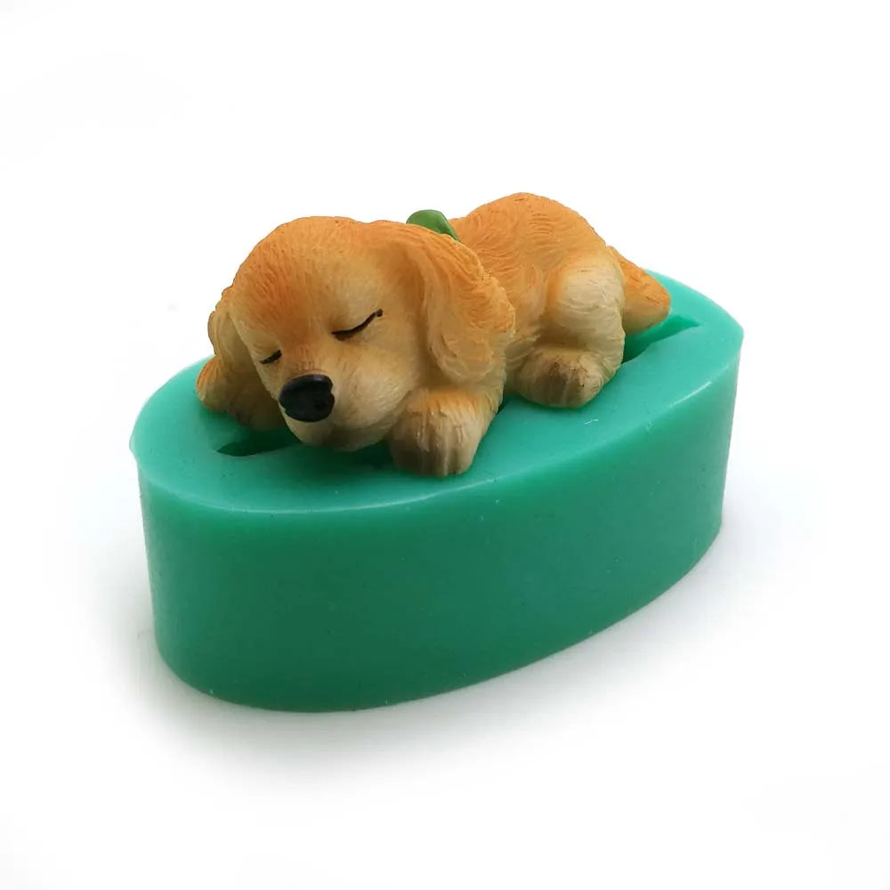 13 Dogs Shape Silicone Fondant Cake Decorating Mold Corgi Bulldog Chocolate Polymer Clay Mould Animal Cake Tool For Bakeware
