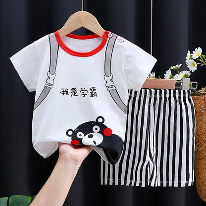Kids Clothes Set Baby Boy/Girl T-Shirt + Shorts Summer Clothing