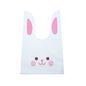 20PCS Kids Birthday Party Decoration Easter Carrot Candy Bag Easter Rabbit Gift Bag Candy Cones Transprant Plastic Bag
