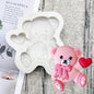 Bear LOVE Heart Silicone Sugarcraft Mold Resin Tools Chocolate Lollipop Cupcake Fondant Cake Decorating Tools