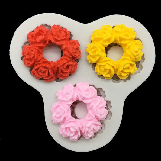 Rose Silicone Sugarcraft Mold Chocolate Cupcake Baking Fondant Cake Decorating Tools