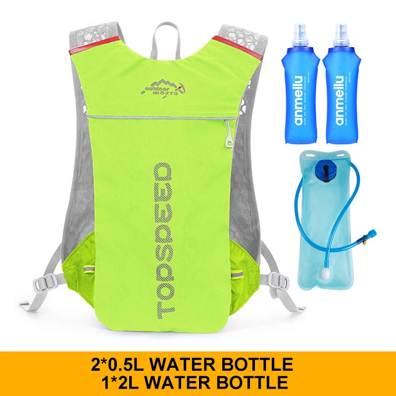 Outdoor Trail Running 5L Ultralight Backpack Hydration Jogging Vest Men Breathable Marathon Bicycle Bag Water Bottle 500ML