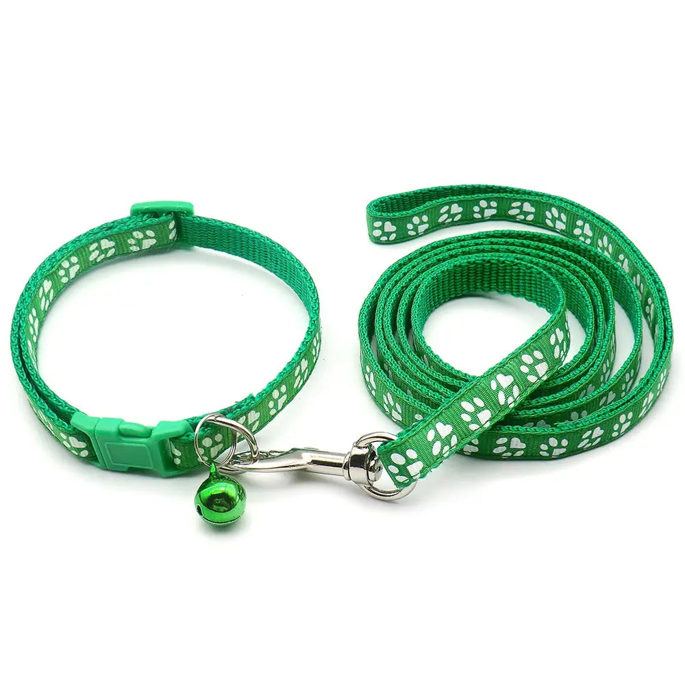 Dog Cat Adjustable Leash  and Collar 24Sets