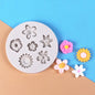 Daisy Wild Chrysanthemum Flower Silicone Sugarcraft Mold Fondant Cake Decorating Tools Candy Clay Cupcake Chocolate Baking Mold