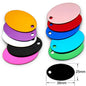Random Mix 100pcs Aluminum Blank Dog Cat ID Pendant Engravable Ornament Tag Plates