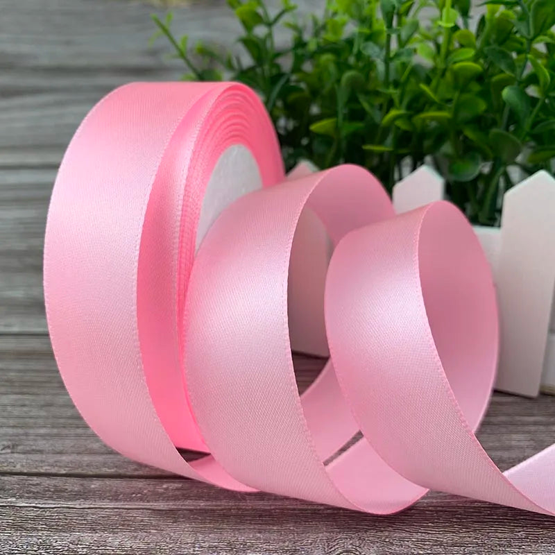 25 Yards/Roll Satin Ribbons For Crafts Bow Handmade Gift Wrapping Christmas Wedding Decorative Ribbon 6/10/15/20/25/40/50mm