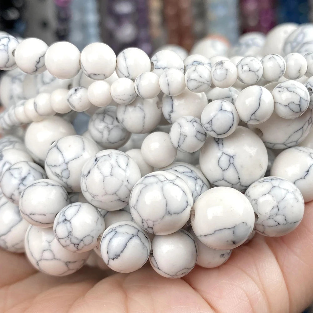 Natural Stone Beads 4-10mm Amethysts Lava Turquoises Agates Jades Garnet Quartzs Beads For Jewelry Making DIY Bracelet Necklace