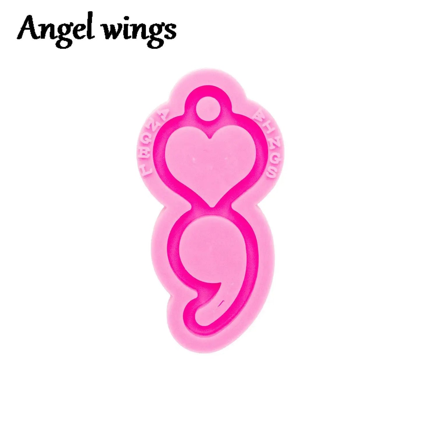 Heart Semicolon & Mouse Bow Silicone Mold – Epoxy Resin Craft Mold
