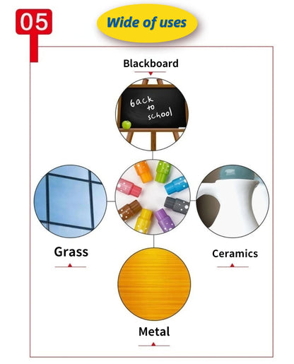 8Pcs Magnetic Erasable Whiteboard Marker Colors Set