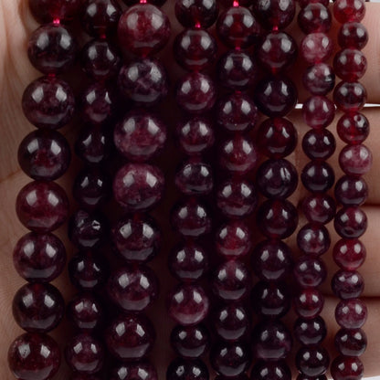 Natural Stone Beads 4-10mm Amethysts Lava Turquoises Agates Jades Garnet Quartzs Beads For Jewelry Making DIY Bracelet Necklace