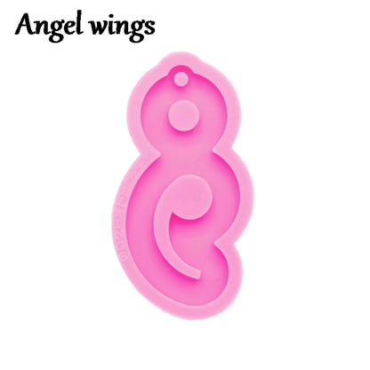Heart Semicolon & Mouse Bow Silicone Mold – Epoxy Resin Craft Mold