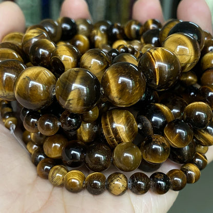 Natural Stone Beads 4-10mm Amethysts Lava Turquoises Agates Jades Garnet Quartzs Beads For Jewelry Making DIY Bracelet Necklace