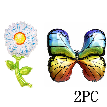 5PC Sunflower Daisy Rose Tulip Helium foil balloons Theme party decoration Mother's valentinesDay wedding Birthday dcorations