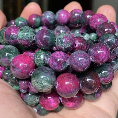 Natural Stone Beads 4-10mm Amethysts Lava Turquoises Agates Jades Garnet Quartzs Beads For Jewelry Making DIY Bracelet Necklace