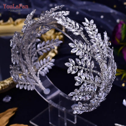 Luxury Bridal Rhinestone Headband: Elegant Wedding Tiara and Pageant Hairpiece