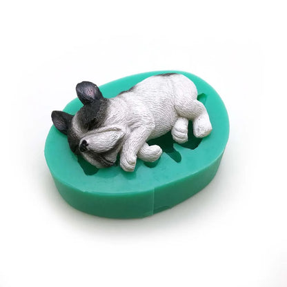 13 Dogs Shape Silicone Fondant Cake Decorating Mold Corgi Bulldog Chocolate Polymer Clay Mould Animal Cake Tool For Bakeware