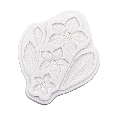 Strawberry Leaf Flower Silicone Mold Sugarcraft Cupcake Baking Mold Chocolate Fondant Cake Decorating Tools