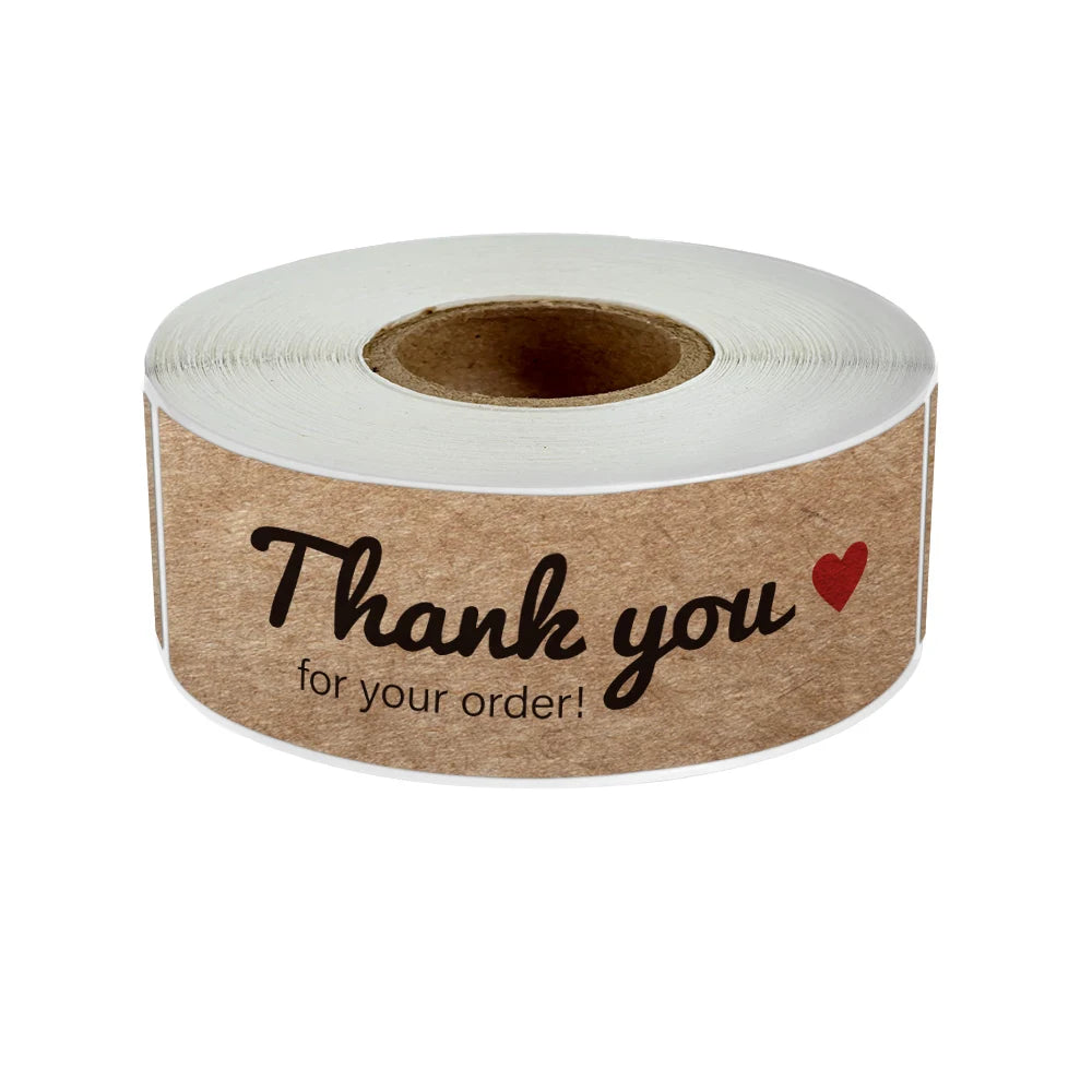 120Pcs Thank You for Your Order Stickers  Labels for Envelope Sealing for Small Business Decor Sticker Stationery Supply