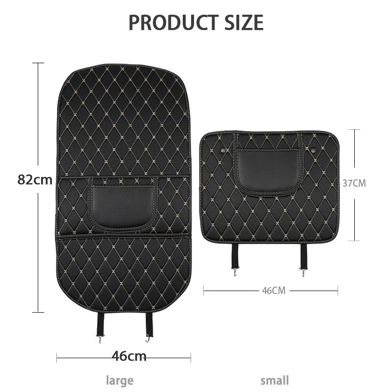 PU Leather Car Seat Back Protector Pad Interior Auto Anti Kick Pads for Kids Child Kick Anti Dirty Protect Mats Auto Accessories