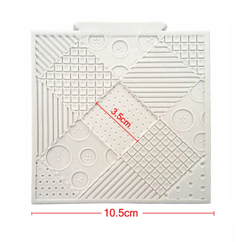 Patchwork Quilt Silicone Sugarcraft Mould Fondant Cake Decorating Tools