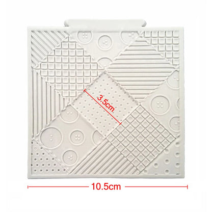 Patchwork Quilt Silicone Sugarcraft Mould Fondant Cake Decorating Tools
