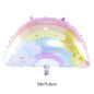 New large cloud rainbow series aluminum film balloon children's toy birthday party kindergarten classroom decoration supplies