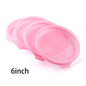 FAIS DU 2-8pcs Silicone Cake Pan 4/6/8inch Round Cake Layer Set Silicone Bakeware Mold for Baking Tools Rainbow Cake and Mousse