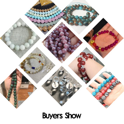 Natural Stone Beads 4-10mm Amethysts Lava Turquoises Agates Jades Garnet Quartzs Beads For Jewelry Making DIY Bracelet Necklace