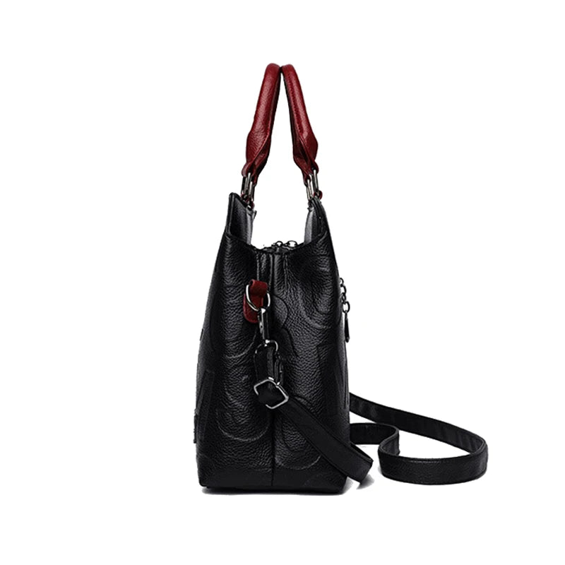 PU Leather Ladies Luxury Designer Large Capacity Shoulder Bag