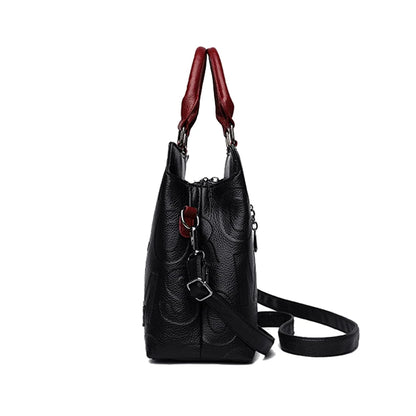 PU Leather Ladies Luxury Designer Large Capacity Shoulder Bag